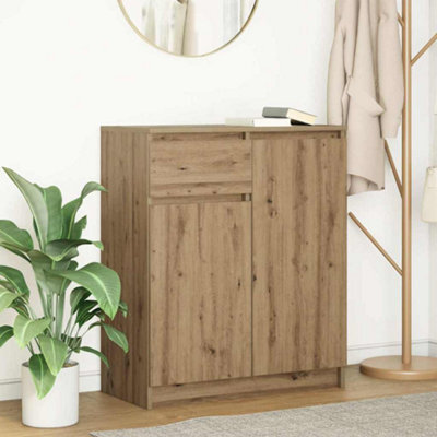 Berkfield Sideboard With Drawer Artisan Oak 71X35X84 Cm Engineered Wood - image 1