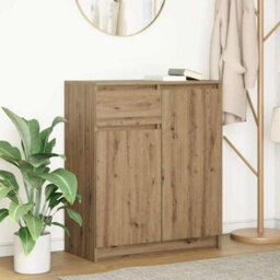 Berkfield Sideboard With Drawer Artisan Oak 71X35X84 Cm Engineered Wood - thumbnail 1