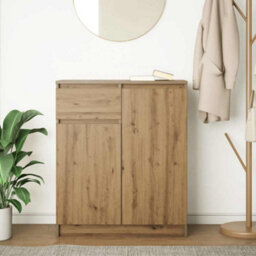 Berkfield Sideboard With Drawer Artisan Oak 71X35X84 Cm Engineered Wood - thumbnail 3
