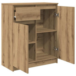Berkfield Sideboard With Drawer Artisan Oak 71X35X84 Cm Engineered Wood - thumbnail 5