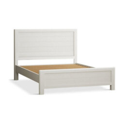 Furniture 48 Brahms Oak And Signal White Painted Super King Size Bed - thumbnail 1