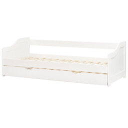 Beliani Trundle Bed Pine Wood Luneray 90 X 200 Cm (Eu Single) White - thumbnail 8