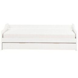 Beliani Trundle Bed Pine Wood Luneray 90 X 200 Cm (Eu Single) White - thumbnail 5