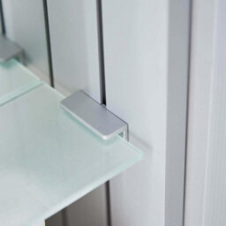 Plum&clay Azure Led Illuminated Silver Double Mirrored Wall Cabinet (H)700mm (W)800mm - thumbnail 3