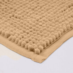 Aspire Homeware  Quick Dry Chenille Bathmat Soft Water Absorbent Shower Mat Non-Slip Floor Mat, Beige (L)80Cm X (W)50Cm - thumbnail 2