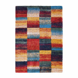 Melrose Noble Multi Colour Blocks Design Indoor X-Large Area Rug 200/290Cm - thumbnail 5