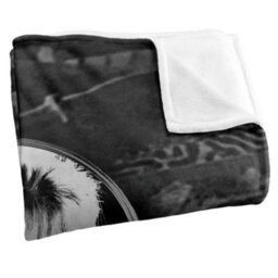 Labyrinth Maze Silky Portrait Supersoft Blanket Black/silver (One Size) - thumbnail 3