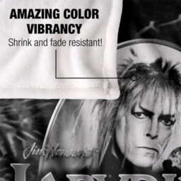 Labyrinth Maze Silky Portrait Supersoft Blanket Black/silver (One Size) - thumbnail 4
