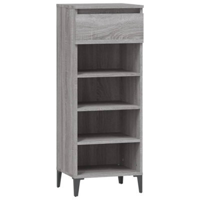 Berkfield Industrial Shoe Rack Grey Sonoma 40X36X105 Cm Engineered Wood - image 1