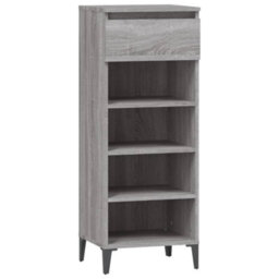 Berkfield Industrial Shoe Rack Grey Sonoma 40X36X105 Cm Engineered Wood - thumbnail 1