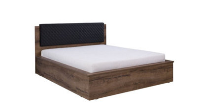 Arte Denver 06 Ottoman Bed - Stylish Storage Double Bed In Oak Monastery - W1820mm X H1050mm X D2135mm - image 1
