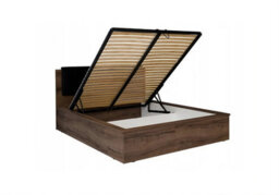 Arte Denver 06 Ottoman Bed - Stylish Storage Double Bed In Oak Monastery - W1820mm X H1050mm X D2135mm - thumbnail 2