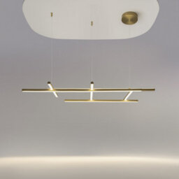 Luminosa Lighting Luminosa Radiance Modern Square Integrated Led Semi Flush Ceiling Light Gold 3000K 3150Lm White Shade - thumbnail 2