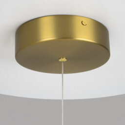Luminosa Lighting Luminosa Radiance Modern Square Integrated Led Semi Flush Ceiling Light Gold 3000K 3150Lm White Shade - thumbnail 3