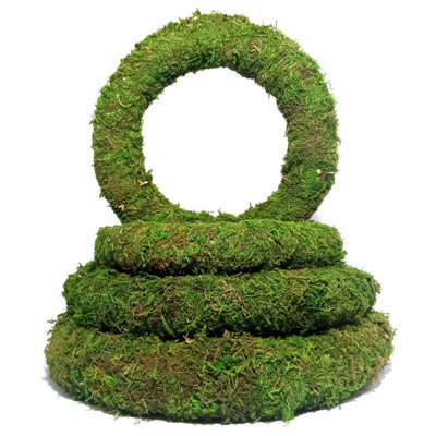 Elixir Garden Supplies Elixir Gardens 14 Inch Moss Effect Christmas Decoration Wreath Rings X40 - image 1