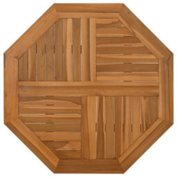 Berkfield Table Top 60X60X2.5 Cm Octagonal Solid Wood Teak - thumbnail 2