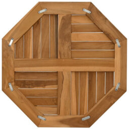 Berkfield Table Top 60X60X2.5 Cm Octagonal Solid Wood Teak - thumbnail 5