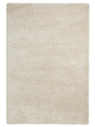 Cream Plain Shaggy Rug, Stain-Resistant Rug, Easy To Clean Rug, Modern Rug For Bedroom, & Dining Room-80Cm X 150Cm - thumbnail 1