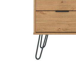 Core Products Augusta Industrial 2 Door, 2 Drawer Pine Wardrobe H176.0Cm X W76.5Cm X D53.0Cm - thumbnail 6
