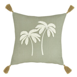 Catherine Lansfield Paradiso Tufted Palm 45X45Cm Cushion Sage Green - thumbnail 4