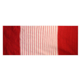 Four Candle Red And Pink Indian Cotton Rug Soft Woven Floor Rug 170 X 70Cm - thumbnail 2