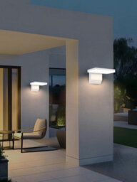 Amorly 180  Rotatable Exterior Wall Light,ip65 Waterproof Hardwired Led Porch Light Cool White Aluminum Wall Sconce For Front Door - thumbnail 2