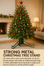 Almineez Heavy-Duty Metal Christmas Tree Stand For Artificial And Real Trees - thumbnail 5