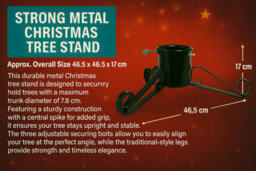 Almineez Heavy-Duty Metal Christmas Tree Stand For Artificial And Real Trees - thumbnail 2