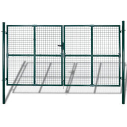 Berkfield Garden Mesh Gate Fence Door Wall Grille 289 X 200 Cm - thumbnail 1