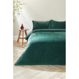 Dyzi Luxury Chevron Fleece Duvet Cover Set Single Size Ultra Soft And Warm - thumbnail 1
