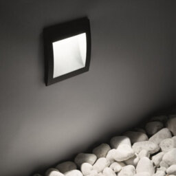 Ideal Lux Wire Led Outdoor Square Recessed Wall Light Anthracite Ip65, 3000K - thumbnail 2