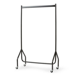 House Of Home 3Ft Long X 5Ft Heavy Duty Clothes Rail In Black Metal - thumbnail 3