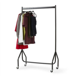 House Of Home 3Ft Long X 5Ft Heavy Duty Clothes Rail In Black Metal - thumbnail 4