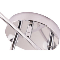 Happy Homewares Industrial Designer Styled Polish Chrome Ceiling Light With Straight Metal Arms - thumbnail 4