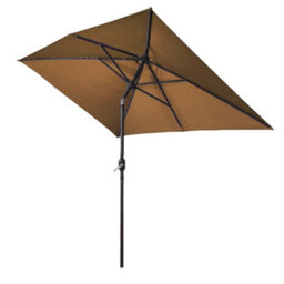 Rinse Bathrooms Outdoor Patio Garden Parasol 3X2M Sun Shade Umbrella Canopy W/crank Tilt Uv Protection Coffee - thumbnail 3