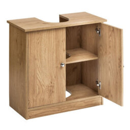 Orsina Portland Oak Veneer Under Sink Cabinet - thumbnail 2