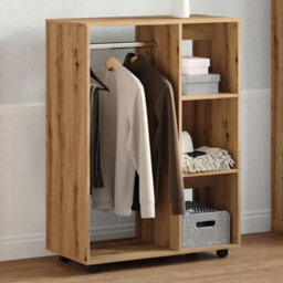 Berkfield Wardrobe Artisan Oak 80X40X110 Cm Engineered Wood - thumbnail 4