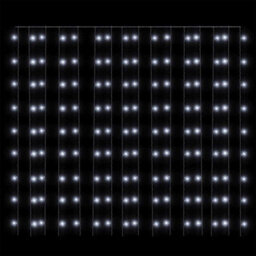 Berkfield Decorative Led Curtain Fairy Lights 3X3M 300 Led Cold White 8 Function - thumbnail 6