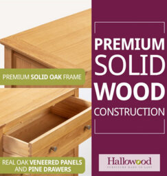 Hallowood Furniture Hereford Chest Of 3 Drawers - thumbnail 4