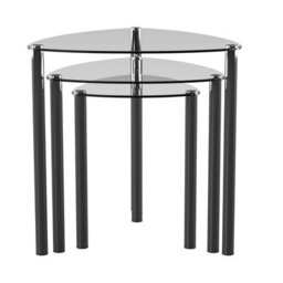 Aspect Furniture Arena Set Of 3 Nesting Tables-Clear - thumbnail 3
