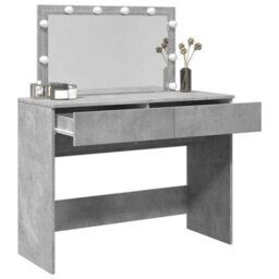 Walplus Dressing Table With Led Concrete Grey 100X40X120 Cm - thumbnail 4
