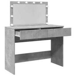 Walplus Dressing Table With Led Concrete Grey 100X40X120 Cm - thumbnail 9