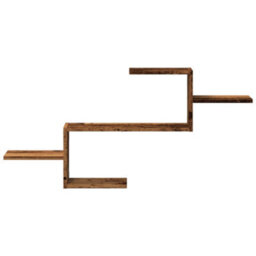 Berkfield Wall Shelf Old Wood 104X15X49 Cm Engineered Wood - thumbnail 4