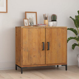 Vidaxl Sideboard Brown 75X35X70 Cm Solid Pinewood