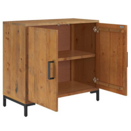 Vidaxl Sideboard Brown 75X35X70 Cm Solid Pinewood - thumbnail 4