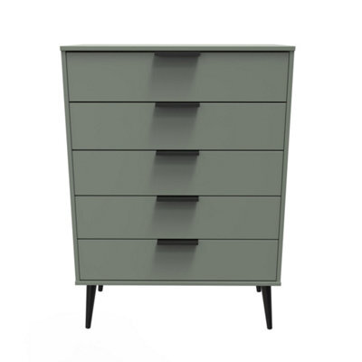 Fuji 5 Drawer Chest Of Drawers In Reed Green (Ready Assembled) - image 1