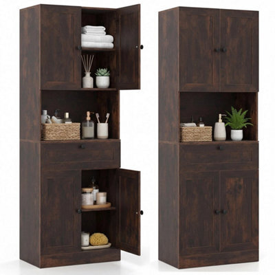 171.5 Cm Tall Bathroom Cabinet Freestanding Storage Cabinet - image 1