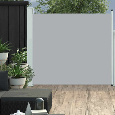 Walplus Patio Retractable Side Awning Garden Sun Shade Canopy Gazebo For Back Door, Porch, Patio 170X300 Cm Grey - image 1