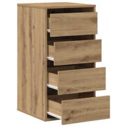 Vidaxl Corner Chest Of Drawers Artisian Oak 40X41X76 Cm Engineered Wood - thumbnail 5