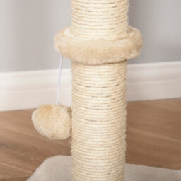 Pawhut 100Cm Kitten Climbing Tower For Indoor Cats With Sisal Post, Beige - thumbnail 9